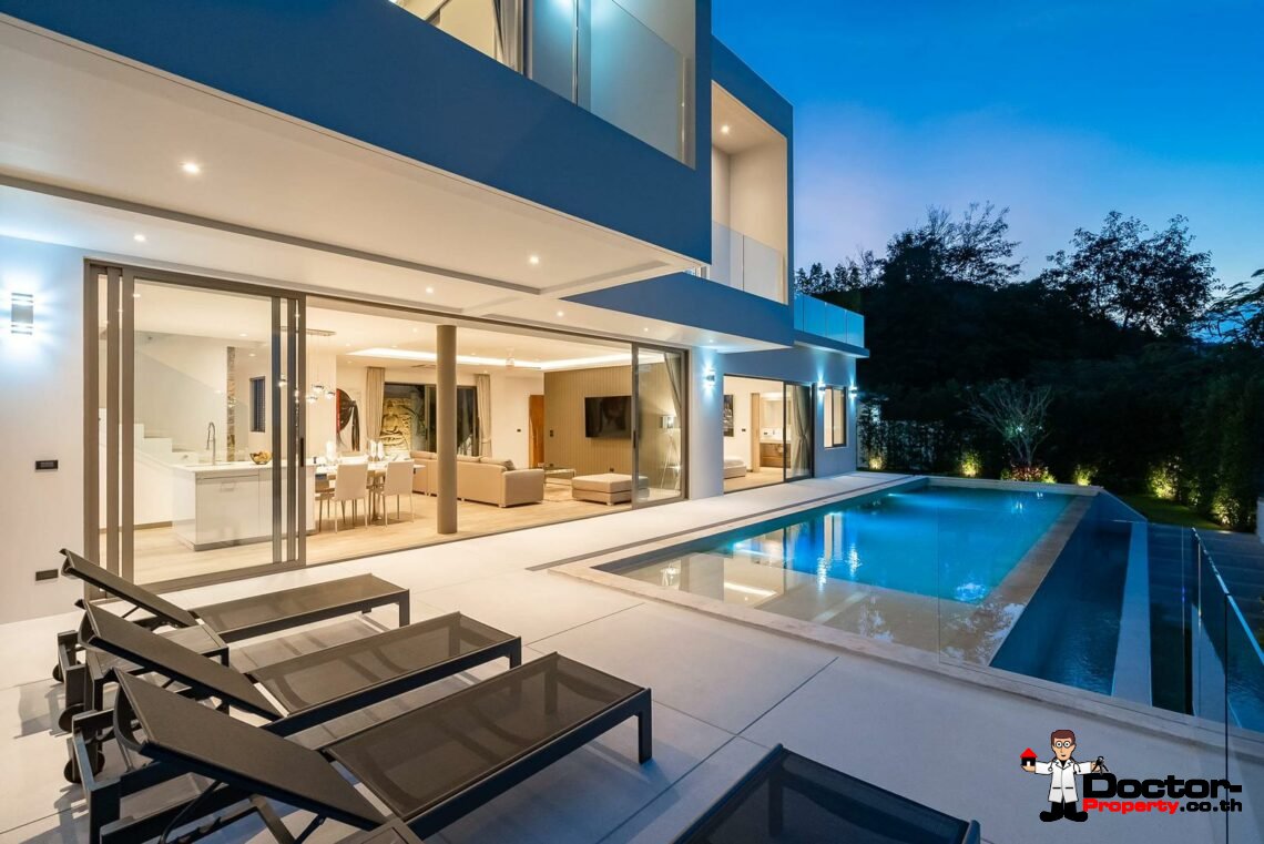 New 3 Bedroom Pool Villa with Sea View – Bo Phut, Koh Samui – For Sale